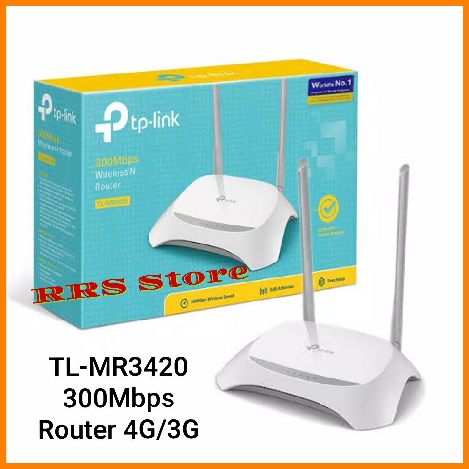 WIFI Wireless Router TP-LINK TL-MR3420 3G 4G 300Mbps Modem NEW FIRMWARE GARANSI RESMI 1 TAHUN