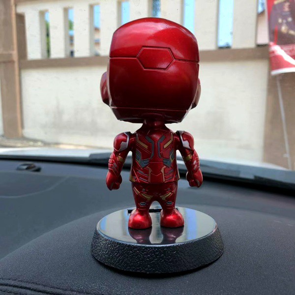 Pajangan Figure Miniatur Mobil SOLAR POWER NEW BIG Iron Man Ironman