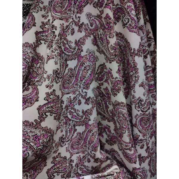 Kain Ceruty Zara  Motif | Bahan Ceruti Zara Motif Dz | Bahan Kombinasi Atasan Wanita