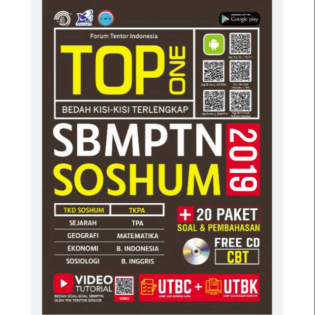 Buku Soal Utbk Top One Sbmptn Soshum 2019 2020 Shopee Indonesia