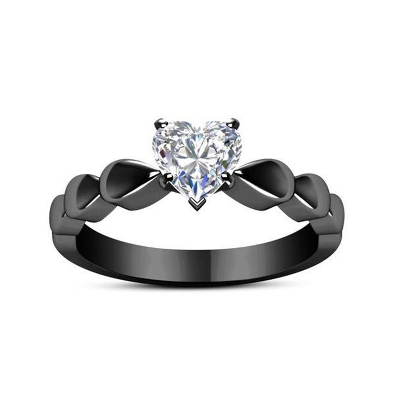 New Heart-Shaped Zircon Ring