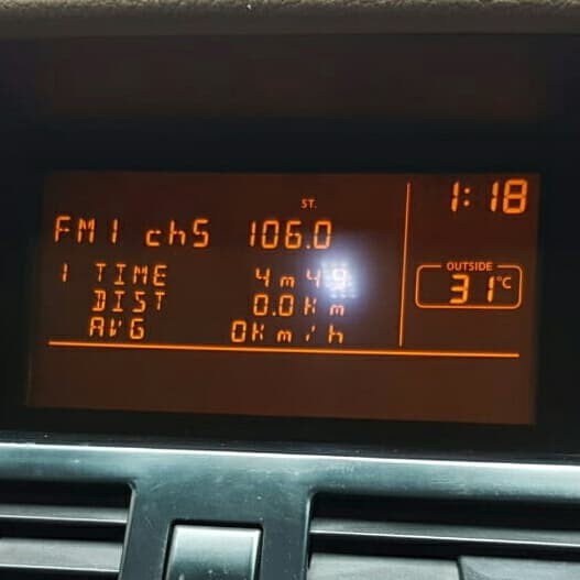 LCD diplay tengah Nissan TEANA 230JM {Part by BMW Speciall Part}