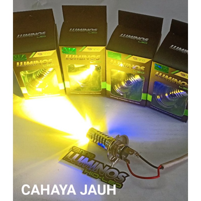 lampu LED depan luminos LS2 H4 laser 2 warna LED depan H4 2warna Vixion old/Vixion new/R15 v2/MX king 150/Byson/Cb 150r/CBR 150/Scoopy fi/ninja 150/ninja 250 mono/Vespa fi/KLX 150-2