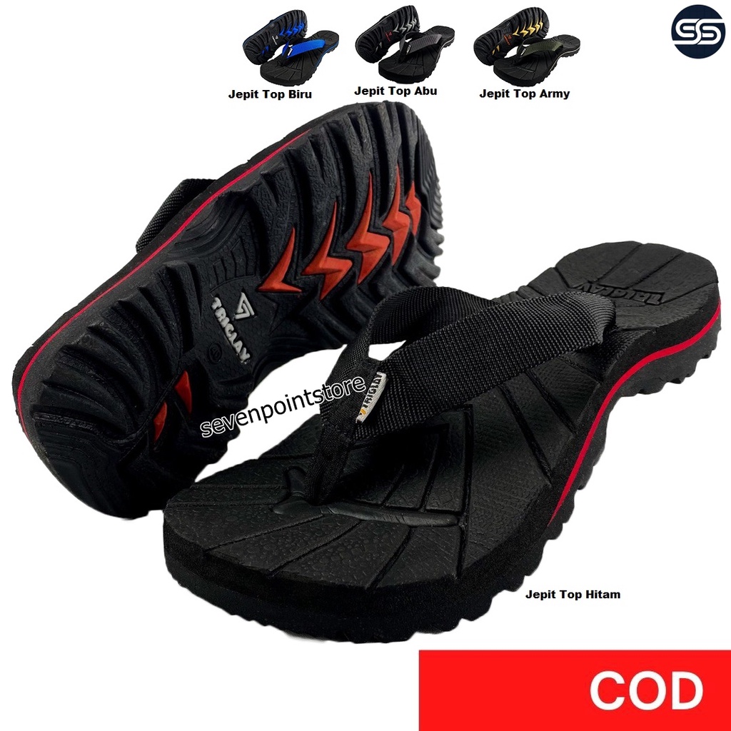 Sandal Gunung Pria Original Triglav Outdoor Hiking Cowok Sendal Jepit Dewasa Terbaru