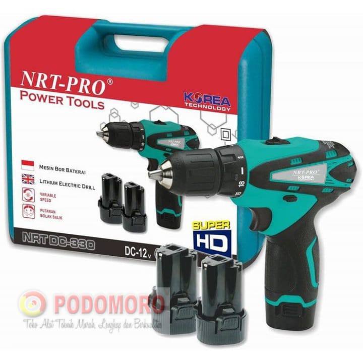 POWER TOOL BOR CHARGE NRT PRO DC 330/BOR BATERAI NRT PRO/MESIN BOR CAS MURAH/BOR CAS NRT PRO DC 330
