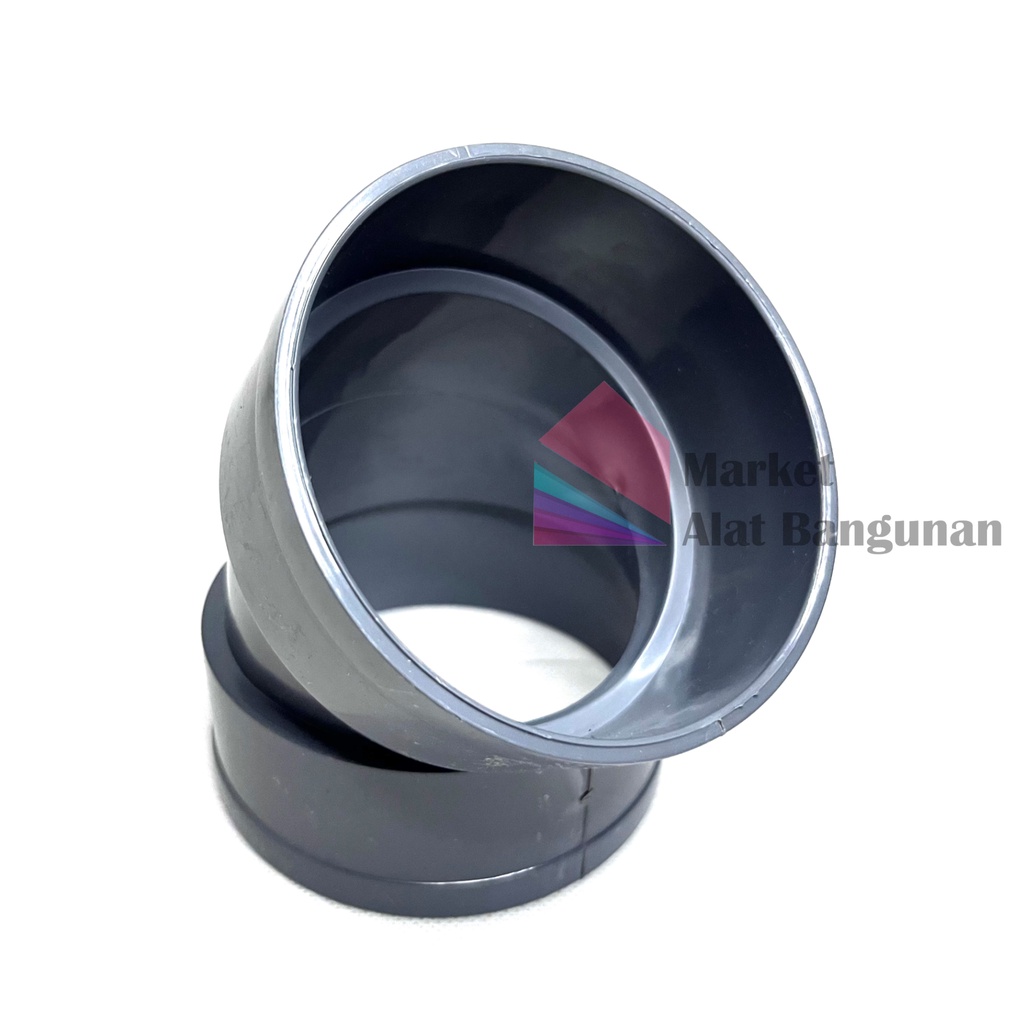 Knee 45 Derajat PVC DV 3" JAYA / Knie Elbow 45° 3 Inci / Keni Bengkokan 45 Derajat 3 Inch / Sambunga