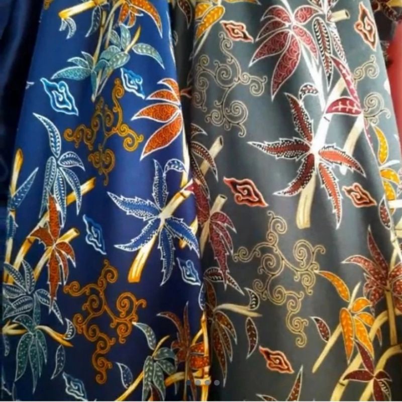 kain batik meteran bambu pring doby silk
