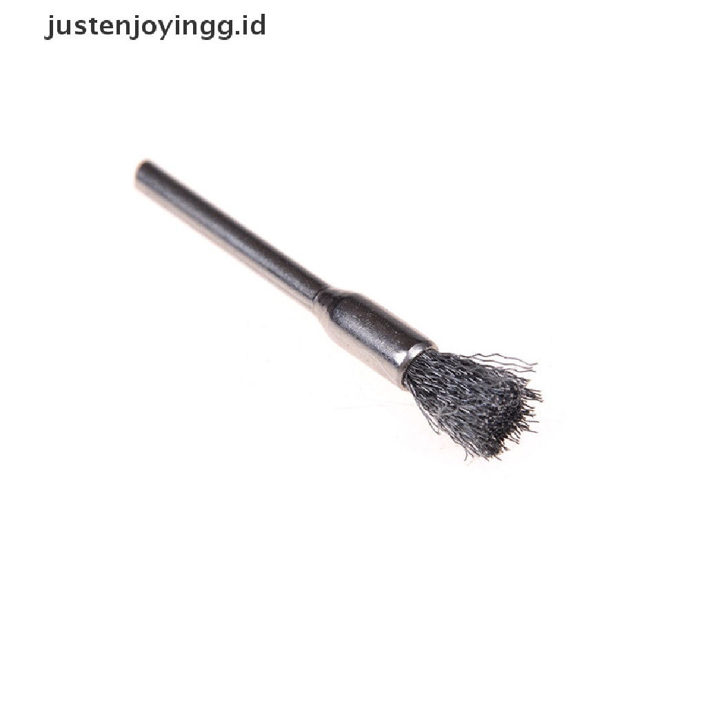 // justenjoyingg.id // 1pc Steel Wire Brushes rotary tools polishing accessories for mini drill   ~