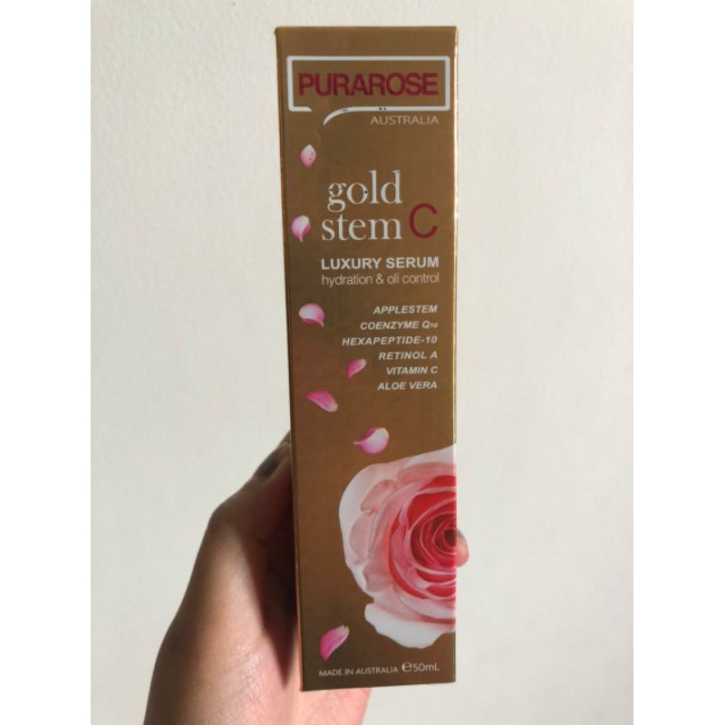READY STOCK Purarose gold stem C luxury serum