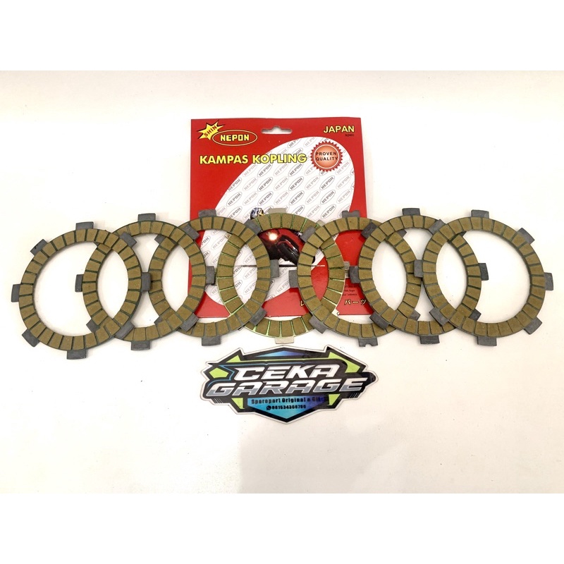KAMPAS KOPLING FR80 ISI 7 KAMPAS KOPLING NEPON -KAMPAS KOMPLING NEPPON FR80 ORIGINAL
