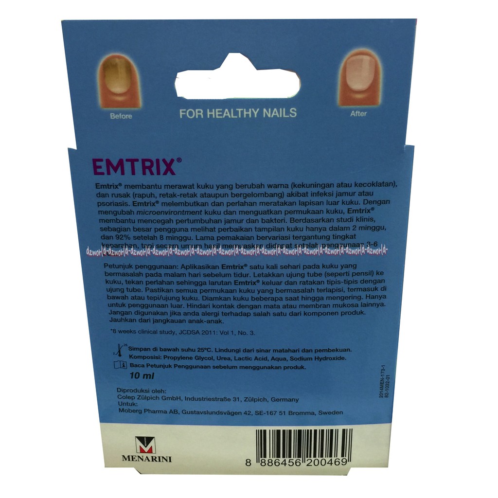 Emtrix Perawatan Kuku Rusak Berjamur Infeksi Bermasalah 10ml