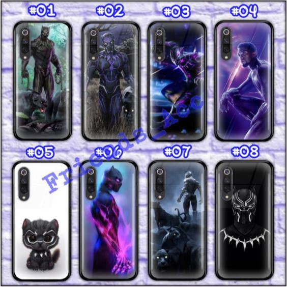 ASUS ZENFONE MAX PRO M1 , ASUS ZENFONE MAX PRO M2 PREMIUM CASE CASING GLASS MOTIF BLACKPANTHER