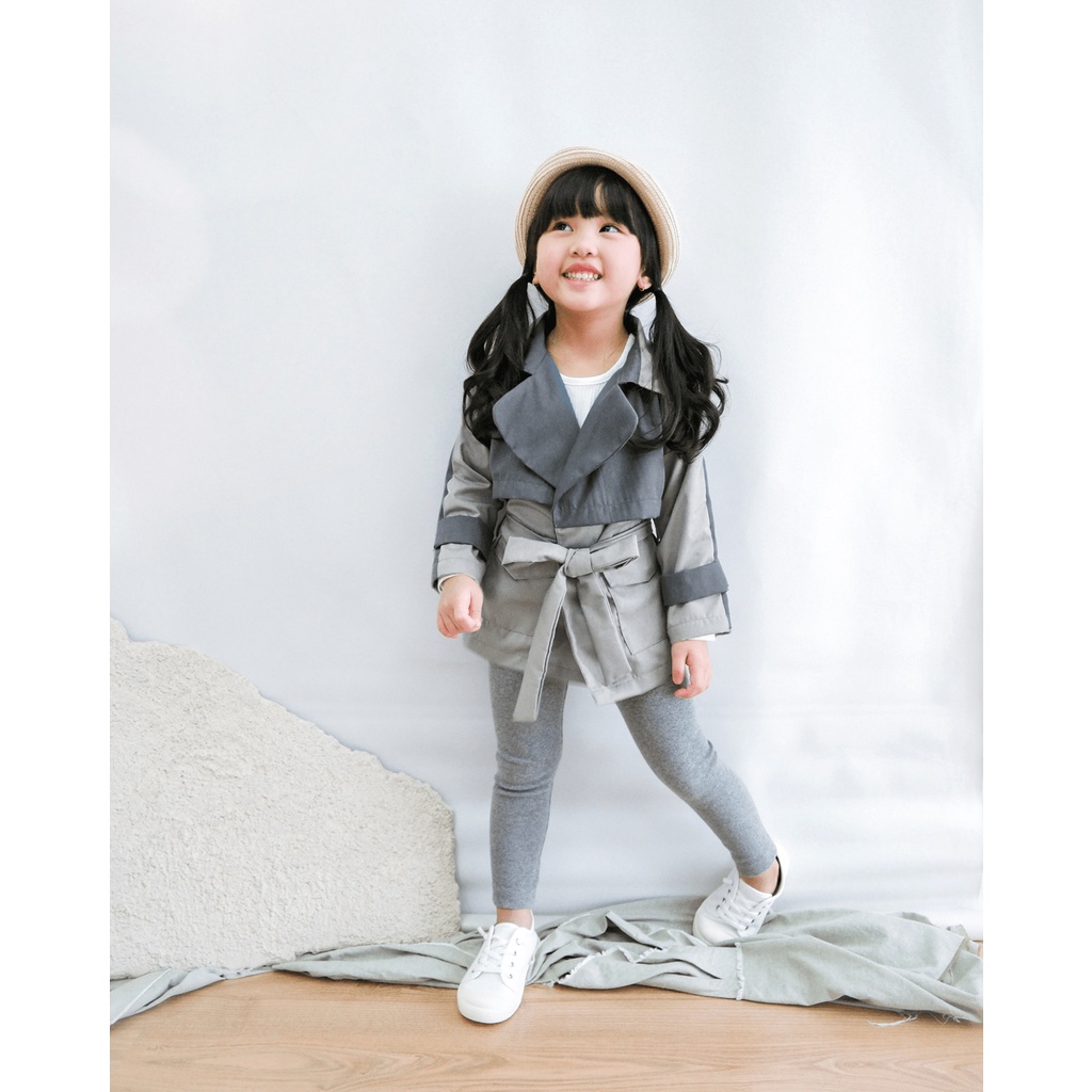 ODESA PARKA | Outer Anak | Jaket Parka Anak | Outer Anak Unisex | Cardigan Katun Premium | Cardigan Two Tone