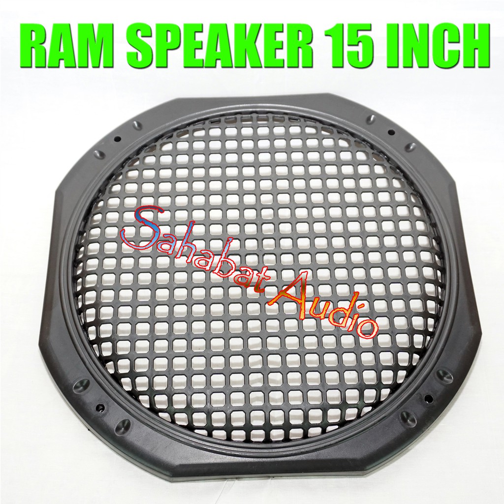 Grill Speaker 15" / Ram Speaker 15 In / Bingkai Speaker Plastik 15 Inch / Tutup Woofer 15"
