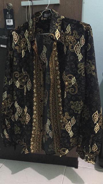 Flike Store - Kemeja Batik Tangan Panjang Motif Awan Peteng