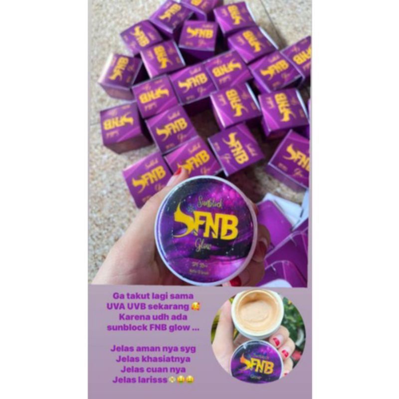 SUNBLOCK + SALEP  FNB GLOW (ORI 100%)