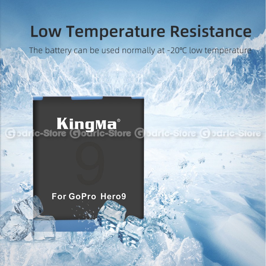 KingMa GoPro Hero 9 / 10 Black Battery Replacement Battery Baterai Cadangan