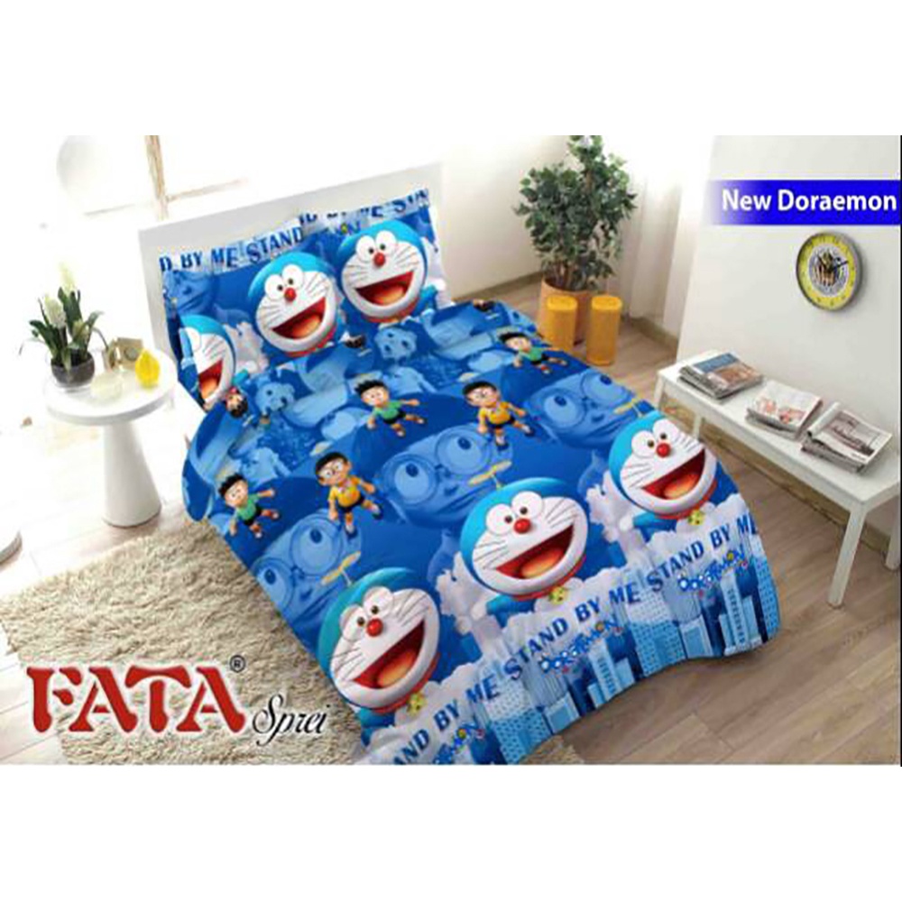 FATA Sprei - Sprei Fata Queen 160x200 Motif New Doraemon