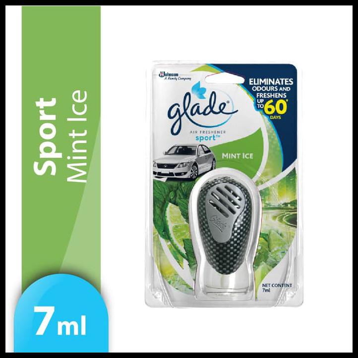 Glade Sport Mint Ice Reg 7Ml - Pengharum Mobil