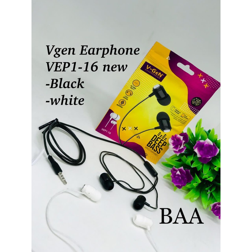 NEW 1pcs~Earphone V-GeN VEP1-16 Wired Handsfree Headset HiFi Sound