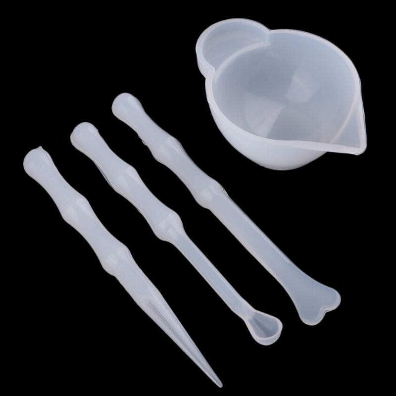 SIY  Reusable Silicone Measuring Cups Epoxy Resin Distribution Tools Casting Jewelry