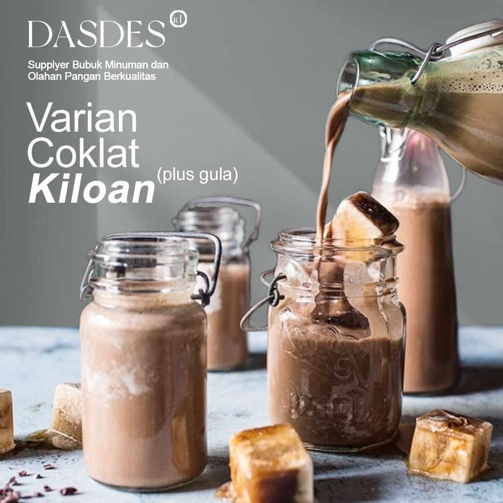 

BUBUK MINUMAN CHOCOLATE MANIS | BUBUK INSTAN | BUBUK DASDES | 1KG - DASDES Powder Drink
