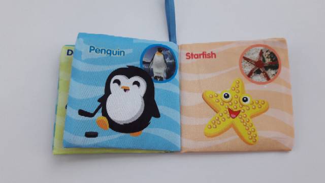 soft book bayi buku kain buku cerita judul sea world