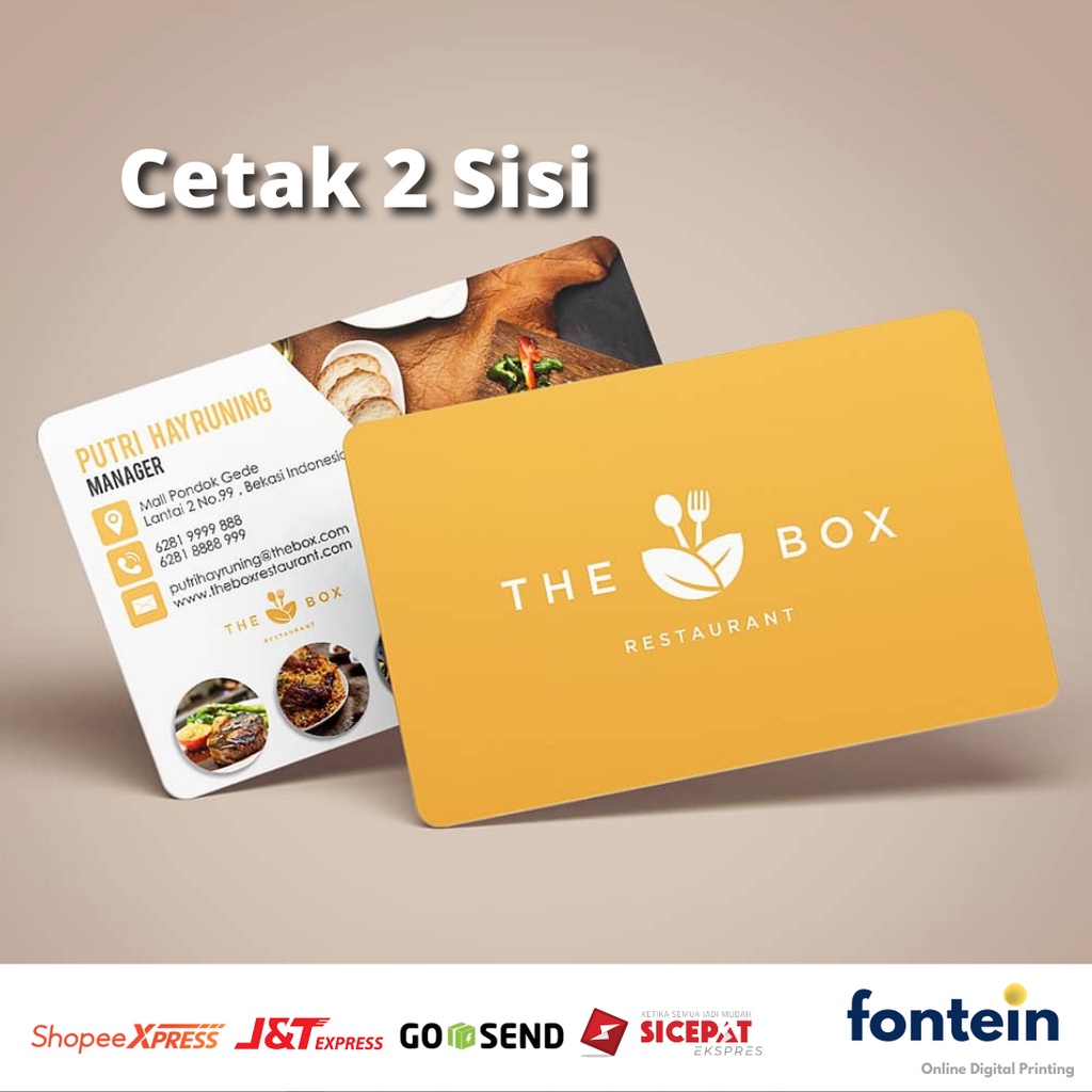 

Cetak Thank You Card / Kartu Nama 2 Sisi