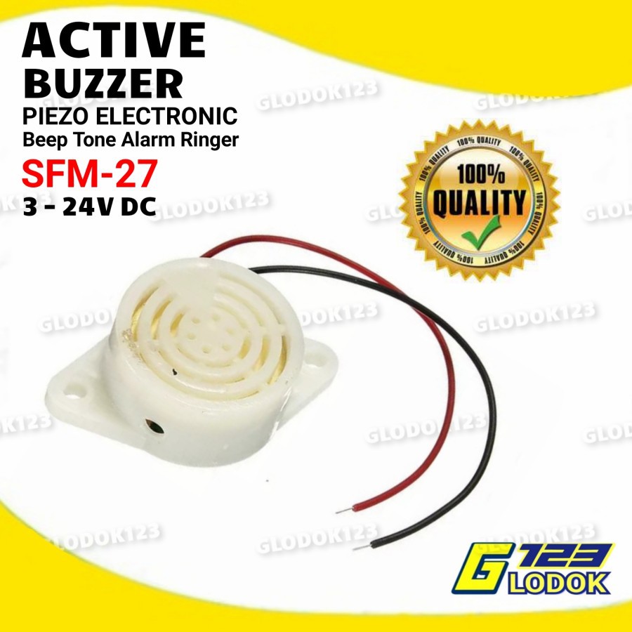 Continuous Alarm DC 3-24V Piezo Active Buzzer SFM27 Speaker 5V 9V 12V