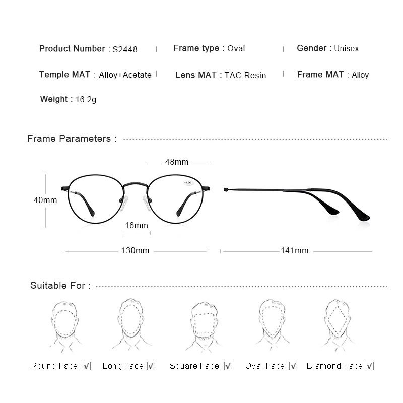 KACAMATA MINUS LENSA ANTI RADIASI BLUERAY FRAME OVAL UNTUK RABUN JAUH UNISEKS