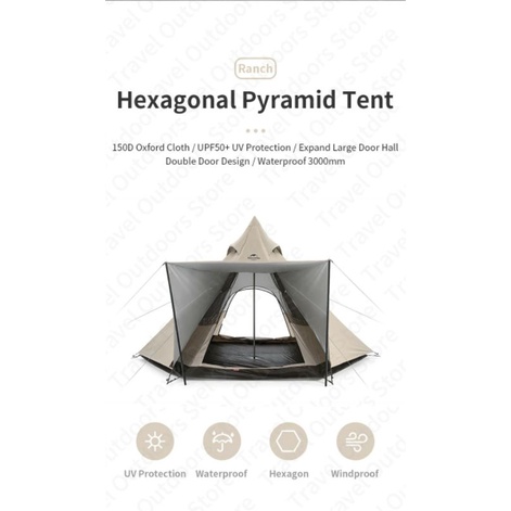 TENDA PIRAMID NATUREHIKE NH20ZP013