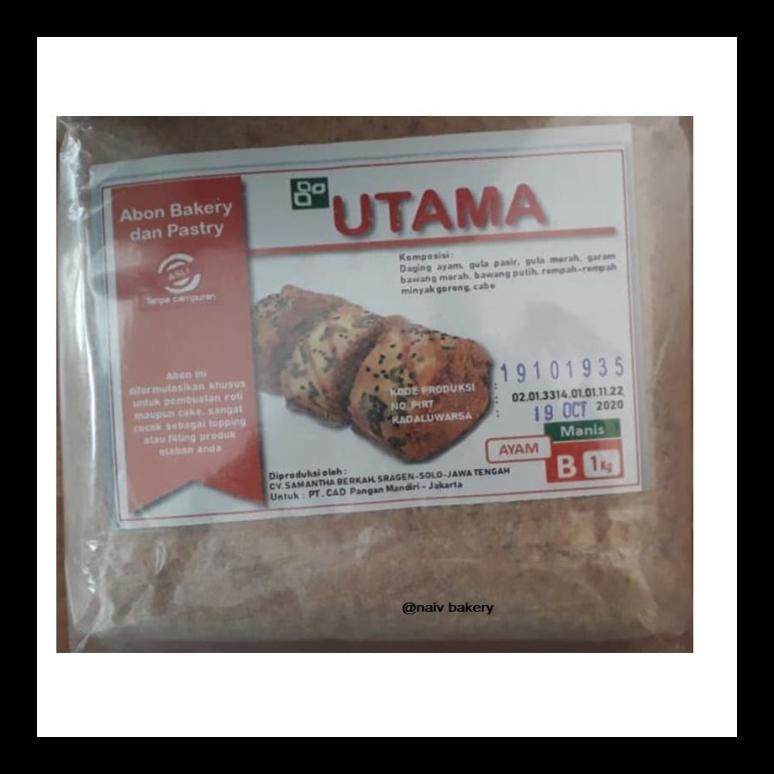 

STOK BARU! ABON AYAM MANIS 1KG MURAH