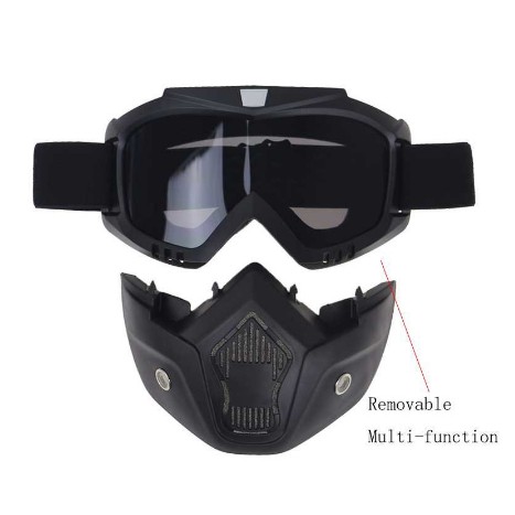 Kacamata Masker Motor Retro Trail Cross - Paintball Airsoft Gun Mask Biker