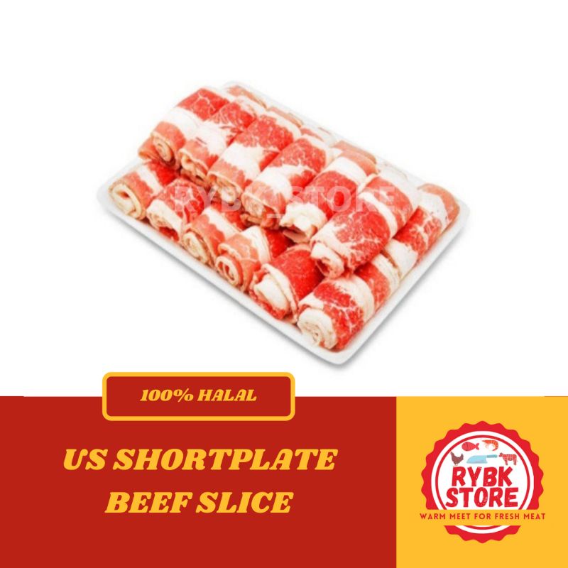 

DAGING SAPI SLICE / US SHORTPLATE / BEEF SLICE / YOSHINOYA 500g