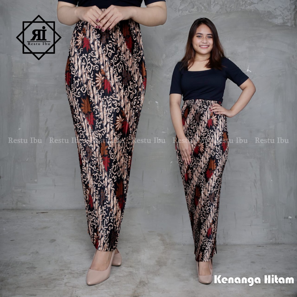 REAL PICT ROK PLISKET BATIK / ROK PLISKET / BAWAHAN KEBAYA / ROK KEBAYA / ROK WISUDA / RAGAM MOTIF / MOTIF KENANGA