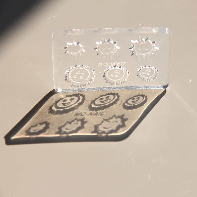 Siy Cetakan Resin Epoksi Bahan Silikon Desain Awanbintangbulanmatahari Untuk Dekorasi Nail Art DIY