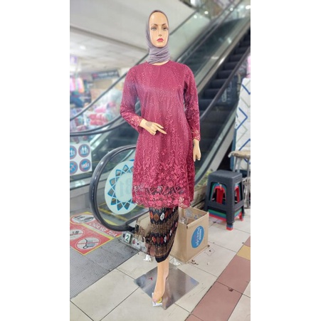 TUNIK SHANUM // BAHAN TILLE BORDIR MUTIARA // By ALDI KEBAYA