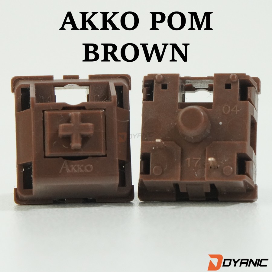 AKKO POM BROWN mechanical switch ( Tactile - Plate Mount ) 3 PIN