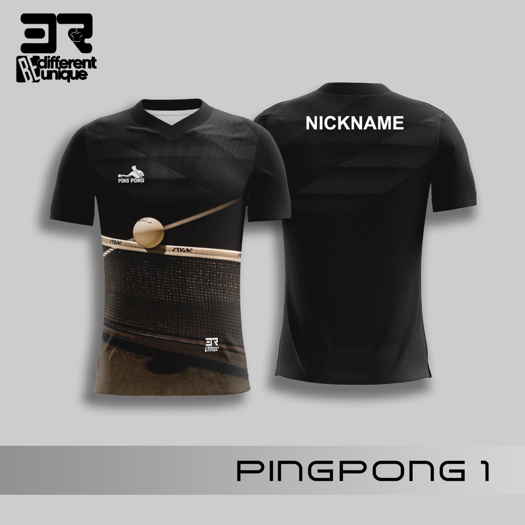 Jersey Olahraga Printing Murah Premium Custom Nama 3R Original Tenis Meja Pingpong 1