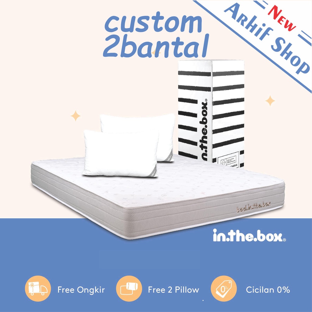 SPRING BED KASUR IN THE BOX inthebox 170x185 (custom size)