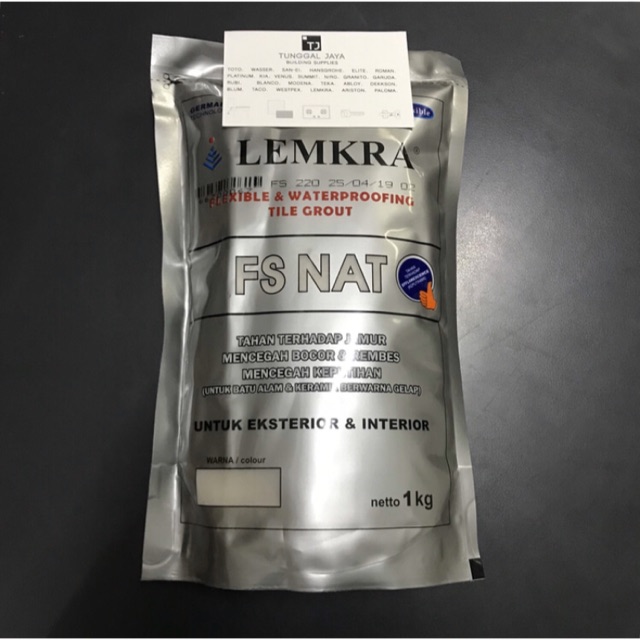 Semen Nat Lemkra 220 Cool Grey / Pengisi Nat Keramik Granit