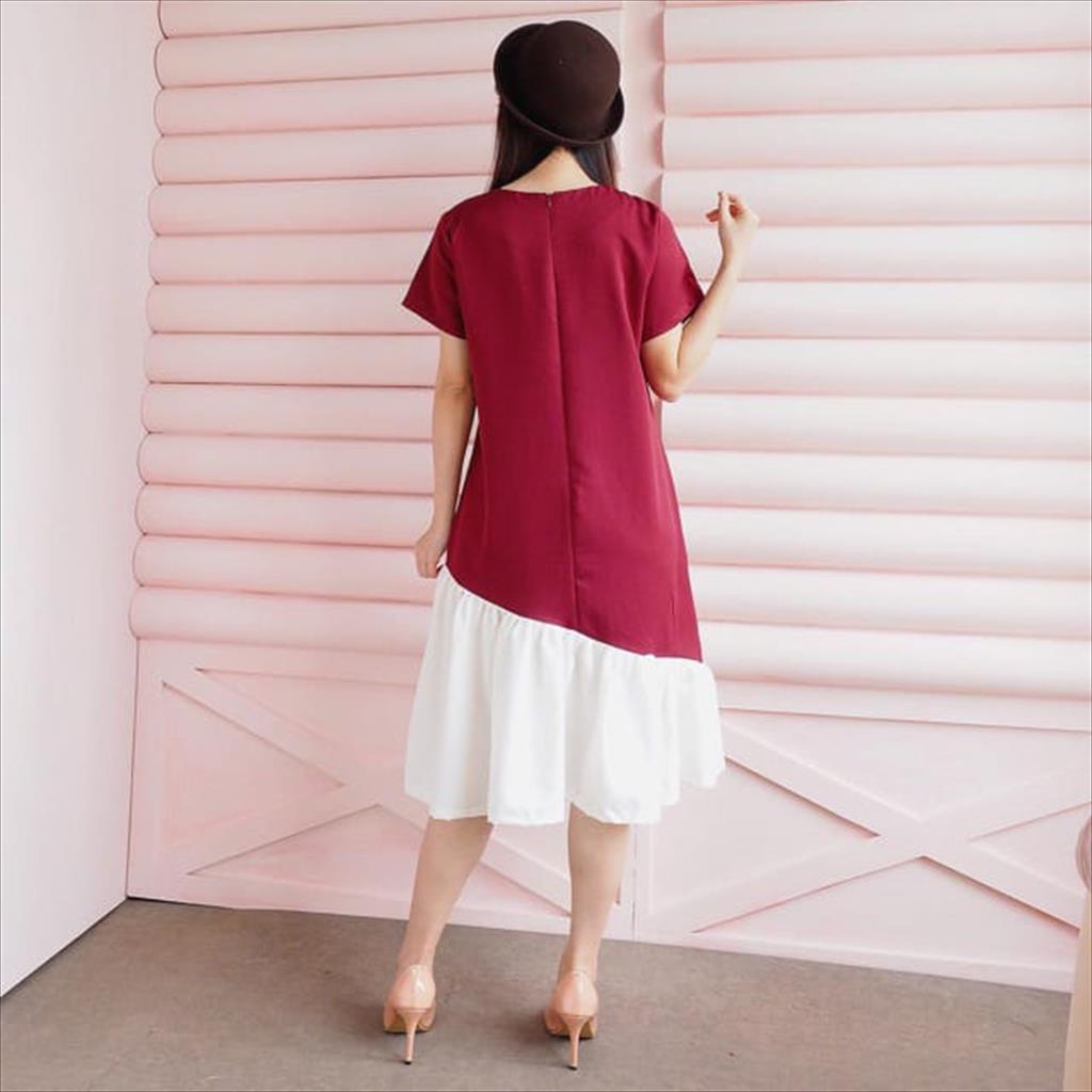 TIARA DRESS MAROON