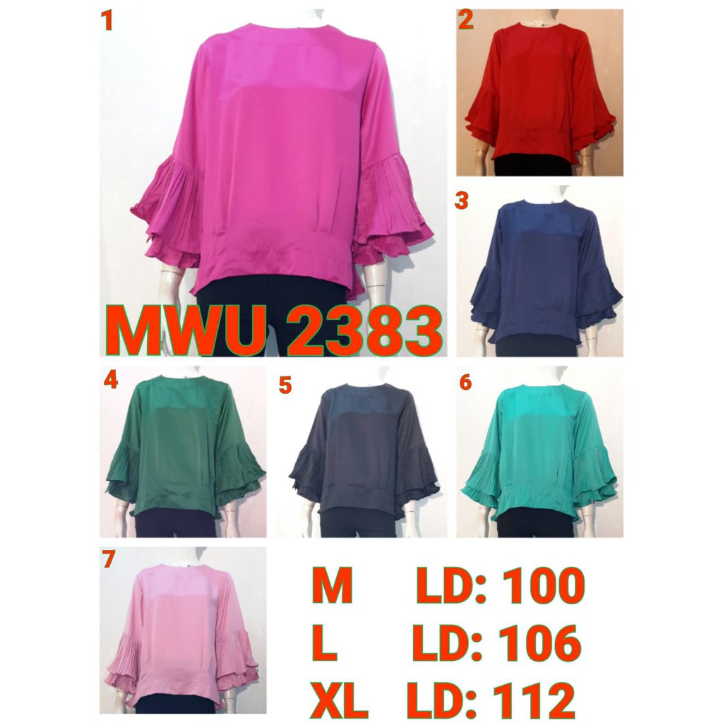 [MWU 2383] Blus/Blouse/Baju/Dress Murah