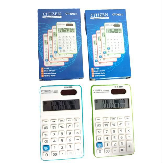 SHABRINA_FASHION!!! Terbaru Kalkulator Citizen CT 3000 Calculator Pocket Check &amp; Correct 12 Digit