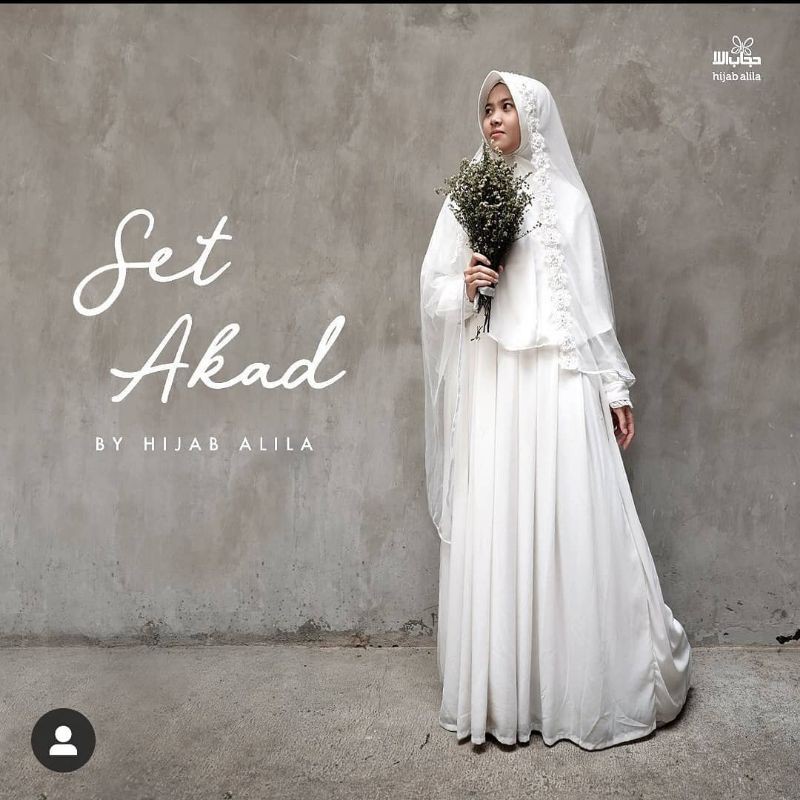 Set Akad Gamis Shafiyya Alila And Gaun Pengantin Syari Gaun Nikah Dress Nikah Putih By Hijab Alila Shopee Indonesia