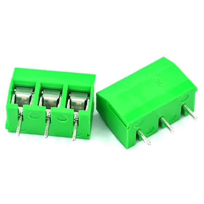 KF301 Terminal Block 3P 3pin 3 p pin Screw Sekrup Connector Konektor hijau green