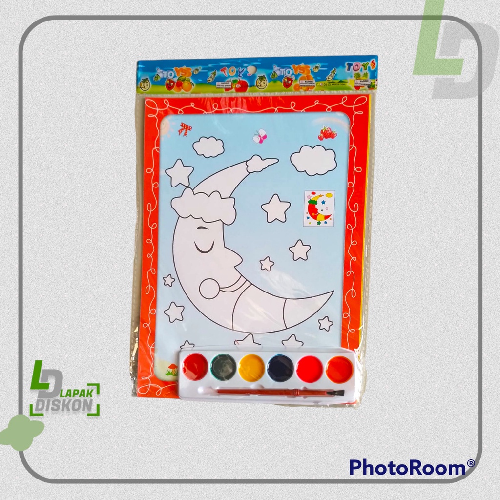 

Mewarnai Seru | Kertas gambar Bolak Balik | Mewarnai dengan Cat Air | Buku Mewarnai Murah | Mewarnai Anak Bulan & Lumba-lumba