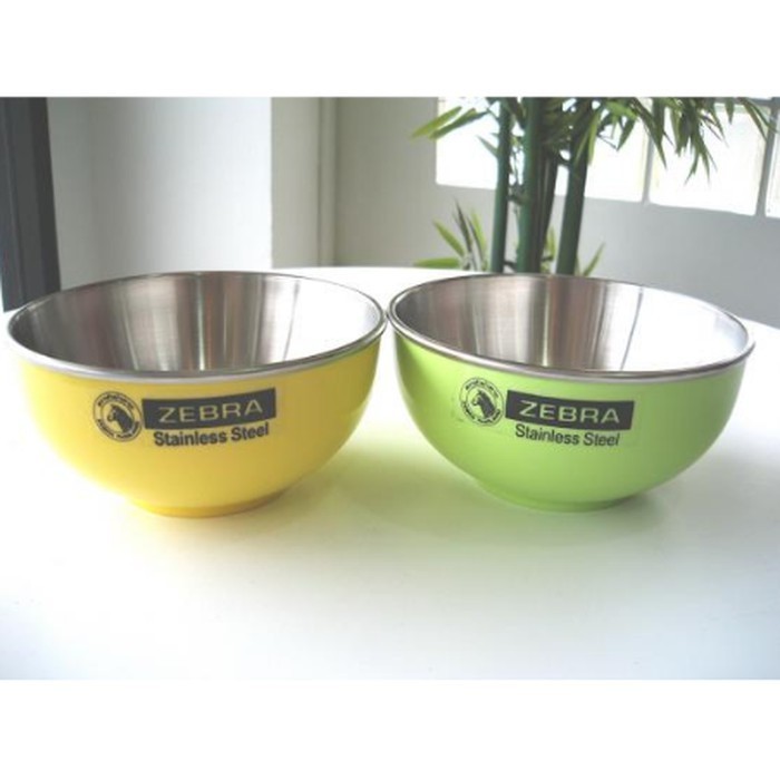 MANGKOK STAINLESS ZEBRA 11CM - BOWL COLLOR 124002