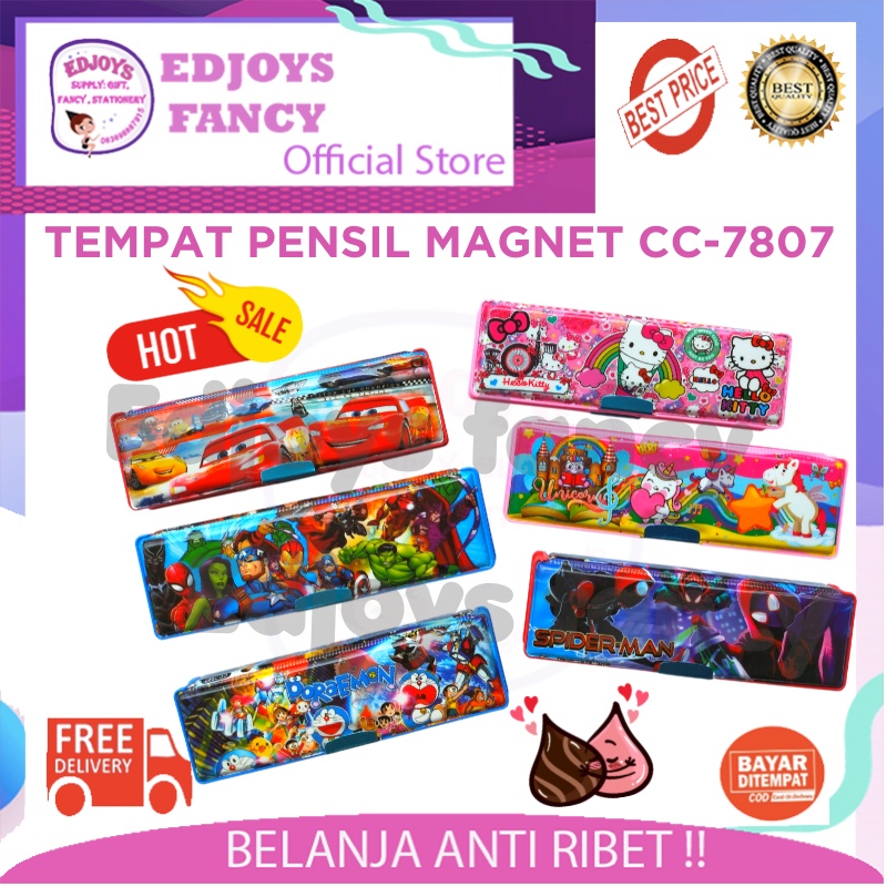 

Kotak pensil anak aesthetic tempat pensil anak sekolah lucu dan unik aesthetic magnet karakter superhero Spiderman Avenger Cars Doraemon Hello Kitty Unicorn 7807