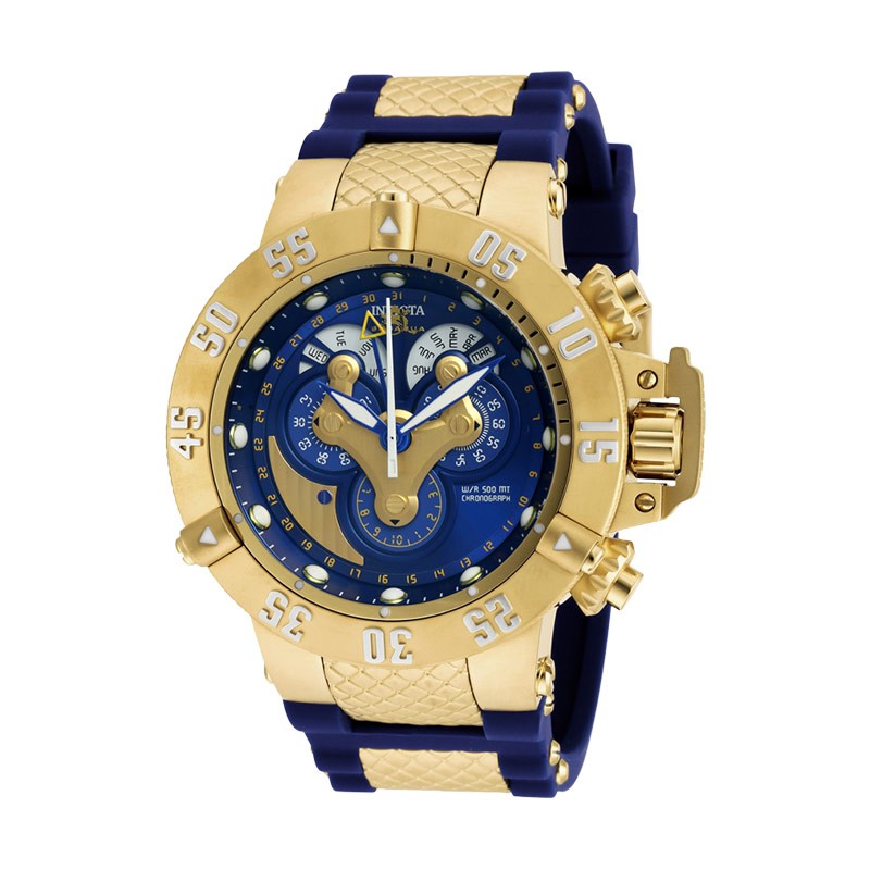 Jam Tangan Pria INVICTA Subaqua Noma III 18521 Chronograph Blue Dial Dual Tone